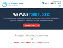 Tablet Screenshot of business-plans.com